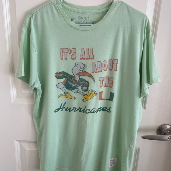 Miami Hurricanes Retro Brand Tshirt Size Large - Picture 3 of 6